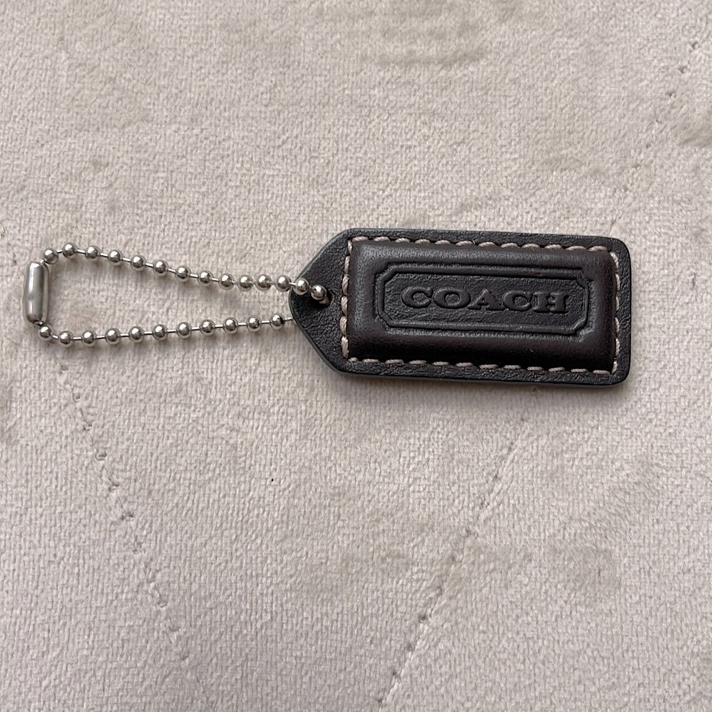 COACH leather tag